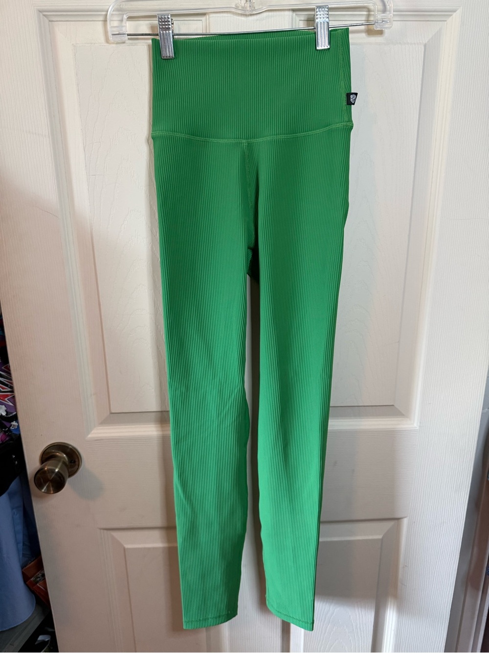 Born Primitive BP Bright Green Ribbed High-Waist Limitless Leggings Small NEW